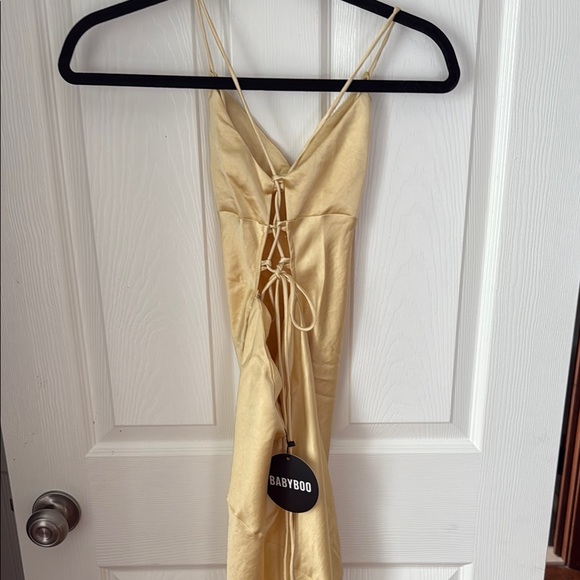 Yellow Slip Maxi Prom Dress (brand new with tags) - Picture 2 of 3